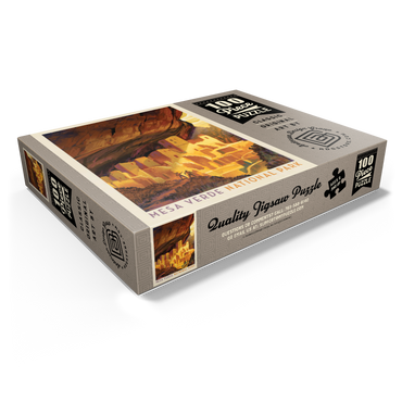 Mesa Verde National Park: Golden Moment, Vintage Poster 100 Jigsaw Puzzle box view1