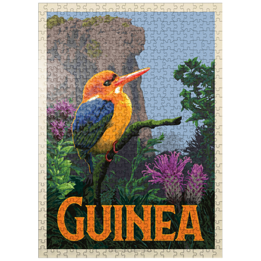puzzleplate Guinea: A multi-faceted jewel of West Africa, Vintage Poster 500 Jigsaw Puzzle