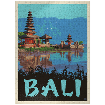 puzzleplate Bali: A Atunning Tropical Paradise, Vintage Poster 300 Jigsaw Puzzle