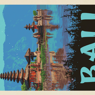 Bali: A Atunning Tropical Paradise, Vintage Poster 500 Jigsaw Puzzle 3D Modell