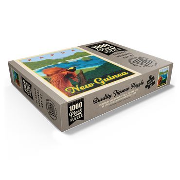 Papua New Guinea: A Paradise Of Biodiversity, Vintage Poster 1000 Jigsaw Puzzle box view1