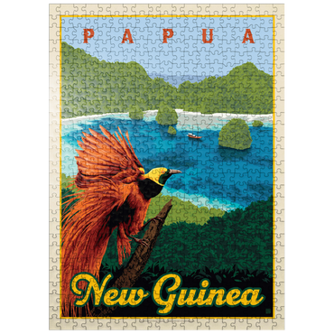 puzzleplate Papua New Guinea: A Paradise Of Biodiversity, Vintage Poster 500 Jigsaw Puzzle