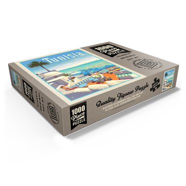 Tunisia: A Journey Through History And Beauty, Vintage Poster 1000 Jigsaw Puzzle box view1