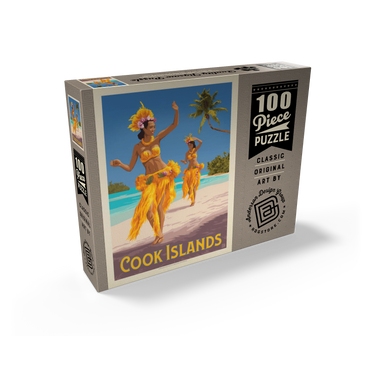 Cook Islands: A Paradise in the South Pacific, Vintage Poster 100 Jigsaw Puzzle box view2