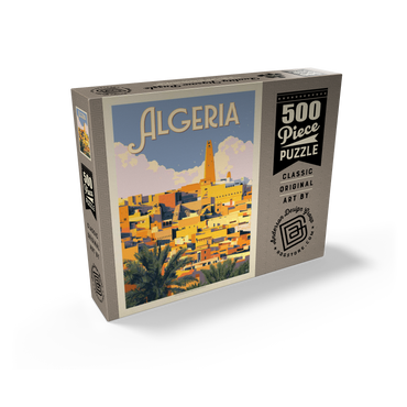 Algeria: Unforgettable North African Charm, Vintage Poster 500 Jigsaw Puzzle box view2