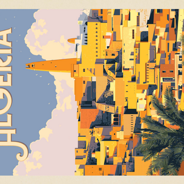 Algeria: Unforgettable North African Charm, Vintage Poster 500 Jigsaw Puzzle 3D Modell