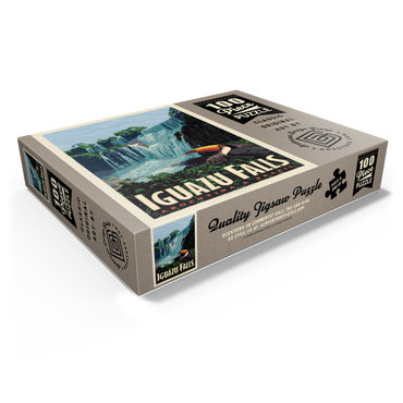 Iguazú Falls: Argentina & Brazil, Vintage Poster 100 Jigsaw Puzzle box view1