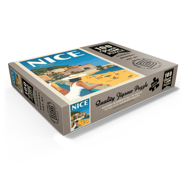 France: Nice, Vintage Poster 100 Jigsaw Puzzle box view1