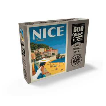 France: Nice, Vintage Poster 500 Jigsaw Puzzle box view2