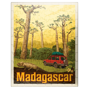 puzzleplate Madagascar: The Eighth Continent, Vintage Poster 100 Jigsaw Puzzle