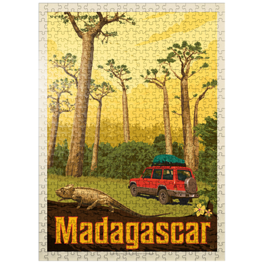 puzzleplate Madagascar: The Eighth Continent, Vintage Poster 500 Jigsaw Puzzle