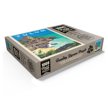 Mexico: Tulum, Vintage Poster 1000 Jigsaw Puzzle box view1
