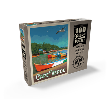 Cape Verde: A Volcanic Archipelago, Vintage Poster 100 Jigsaw Puzzle box view2
