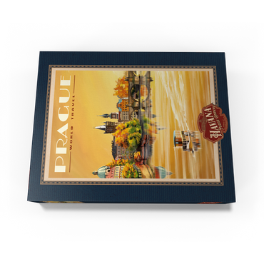Prague, Charles Bridge - A Sunset's Old Town View 300 Jigsaw Puzzle box view3