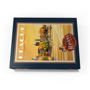 Prague, Charles Bridge - A Sunset's Old Town View 500 Jigsaw Puzzle box view1