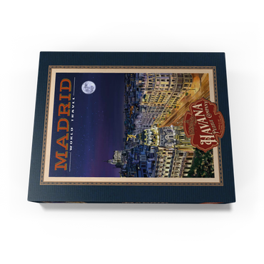 Madrid, Spain - Gran Vía by Night, Vintage Travel Poster 1000 Jigsaw Puzzle box view1