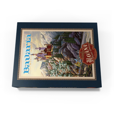 Neuschwanstein Castle, Germany - Whispers of Winter's Fantasy, Vintage Travel Poster 100 Jigsaw Puzzle box view1