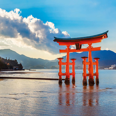 O-Torii Gate in front of Itsukushima Shrine on Miyajima Island - Hiroshima, Japan 100 Jigsaw Puzzle 3D Modell