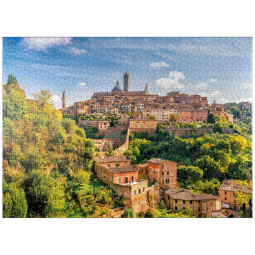 puzzleplate Panorama of Siena - Tuscany, Italy 1000 Jigsaw Puzzle