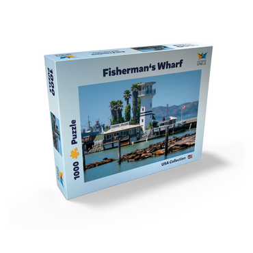 Sea lion colony at Pier 39 of Fisherman's Wharf - San Francisco, California, USA 1000 Jigsaw Puzzle box view1