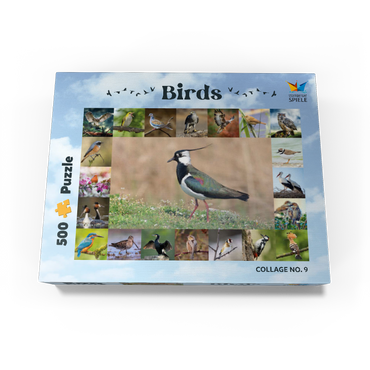 Birds of the Year - Collage No.9 - Main motif: Lapwing 500 Jigsaw Puzzle box view1
