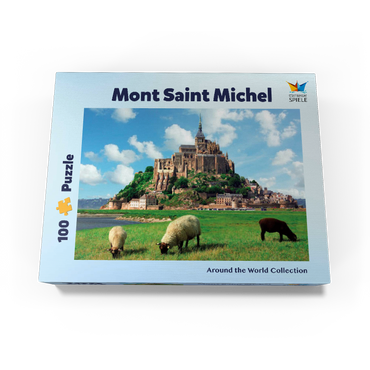 Mont Saint Michel - Normadie, Brittany, France, World Heritage Site 100 Jigsaw Puzzle box view1