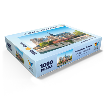 Notre Dame de Paris Cathedral on the Seine - France 1000 Jigsaw Puzzle box view1