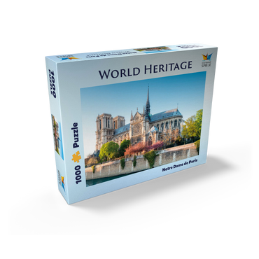 Notre Dame de Paris Cathedral on the Seine - France 1000 Jigsaw Puzzle box view1