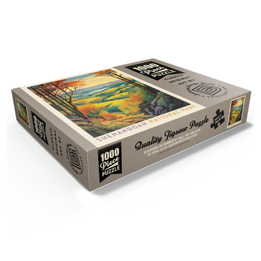 Shenandoah National Park: Rolling Hills, Vintage Poster 1000 Jigsaw Puzzle box view1