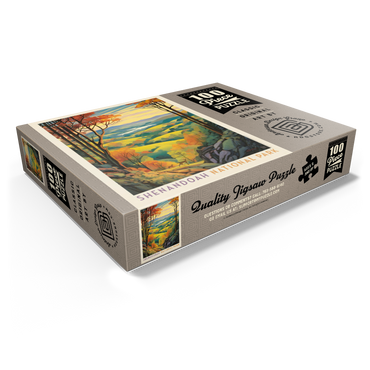 Shenandoah National Park: Rolling Hills, Vintage Poster 100 Jigsaw Puzzle box view1