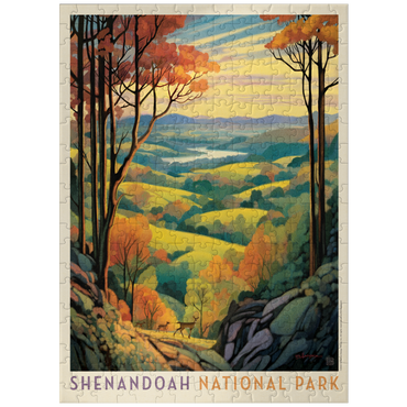 puzzleplate Shenandoah National Park: Rolling Hills, Vintage Poster 300 Jigsaw Puzzle