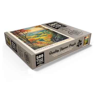 Shenandoah National Park: Rolling Hills, Vintage Poster 500 Jigsaw Puzzle box view1