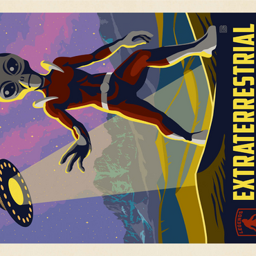 Legends Of The National Parks: Great Sand Dune's Extraterrestrials, Vintage Poster 1000 Jigsaw Puzzle 3D Modell