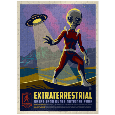 puzzleplate Legends Of The National Parks: Great Sand Dune's Extraterrestrials, Vintage Poster 300 Jigsaw Puzzle