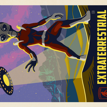 Legends Of The National Parks: Great Sand Dune's Extraterrestrials, Vintage Poster 500 Jigsaw Puzzle 3D Modell