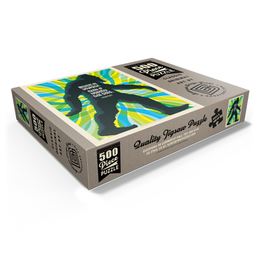 Bigfoot: Believe In Yourself, Even If Nobody Else Does, Vintage Poster 500 Jigsaw Puzzle box view1