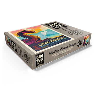 Legends Of The National Parks: Yellowstone's Cave Dragon, Vintage Poster 500 Jigsaw Puzzle box view1