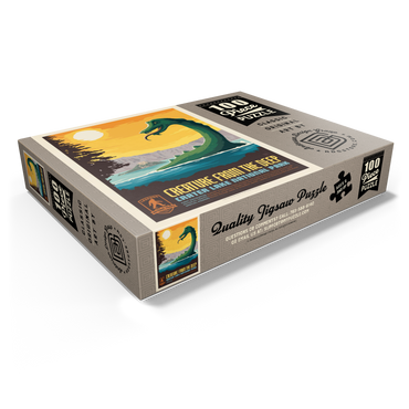 Legends Of The National Parks: Crater Lake's Creature From The Deep, Vintage Poster 100 Jigsaw Puzzle box view1