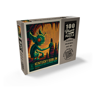 Legends Of The National Parks: Mammoth Cave's Kentucky Goblin, Vintage Poster 100 Jigsaw Puzzle box view2