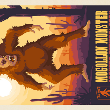 Legends Of The National Parks: Saguaro's Mogollon Monster, Vintage Poster 500 Jigsaw Puzzle 3D Modell