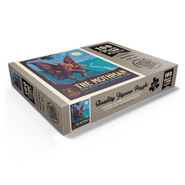 Legends Of The National Parks: New River Gorge's MothMan, Vintage Poster 100 Jigsaw Puzzle box view1