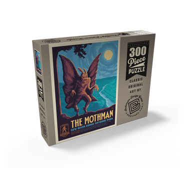 Legends Of The National Parks: New River Gorge's MothMan, Vintage Poster 300 Jigsaw Puzzle box view2