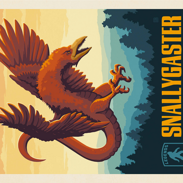 Legends Of The National Parks: Shenandoah's Snallygaster, Vintage Poster 1000 Jigsaw Puzzle 3D Modell