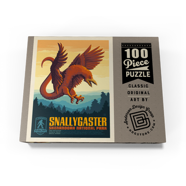 Legends Of The National Parks: Shenandoah's Snallygaster, Vintage Poster 100 Jigsaw Puzzle box view3