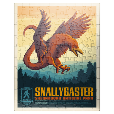 puzzleplate Legends Of The National Parks: Shenandoah's Snallygaster, Vintage Poster 100 Jigsaw Puzzle