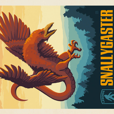 Legends Of The National Parks: Shenandoah's Snallygaster, Vintage Poster 500 Jigsaw Puzzle 3D Modell