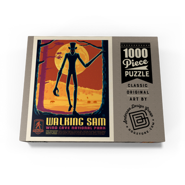 Legends Of The National Parks: Wind Cave's Walking Sam, Vintage Poster 1000 Jigsaw Puzzle box view3