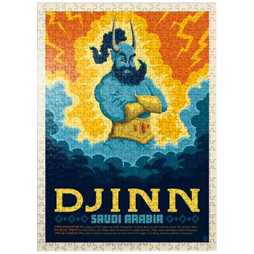 puzzleplate Mythical Creatures: Djinn (Saudi Arabia), Vintage Poster 500 Jigsaw Puzzle