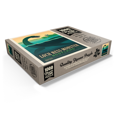 Mythical Creatures: Loch Ness Monster, Vintage Poster 1000 Jigsaw Puzzle box view1