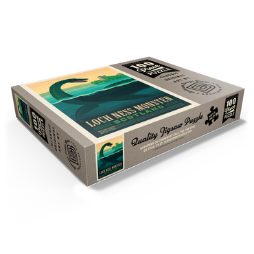 Mythical Creatures: Loch Ness Monster, Vintage Poster 100 Jigsaw Puzzle box view1